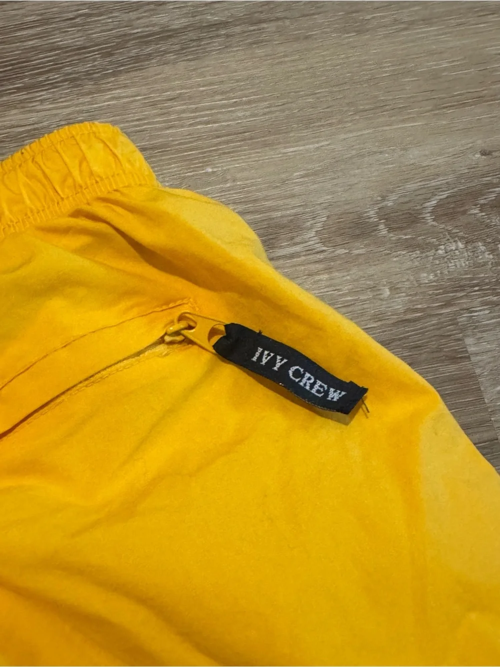 Men’s Ivy Crew Yellow Swim Trunks with Netting